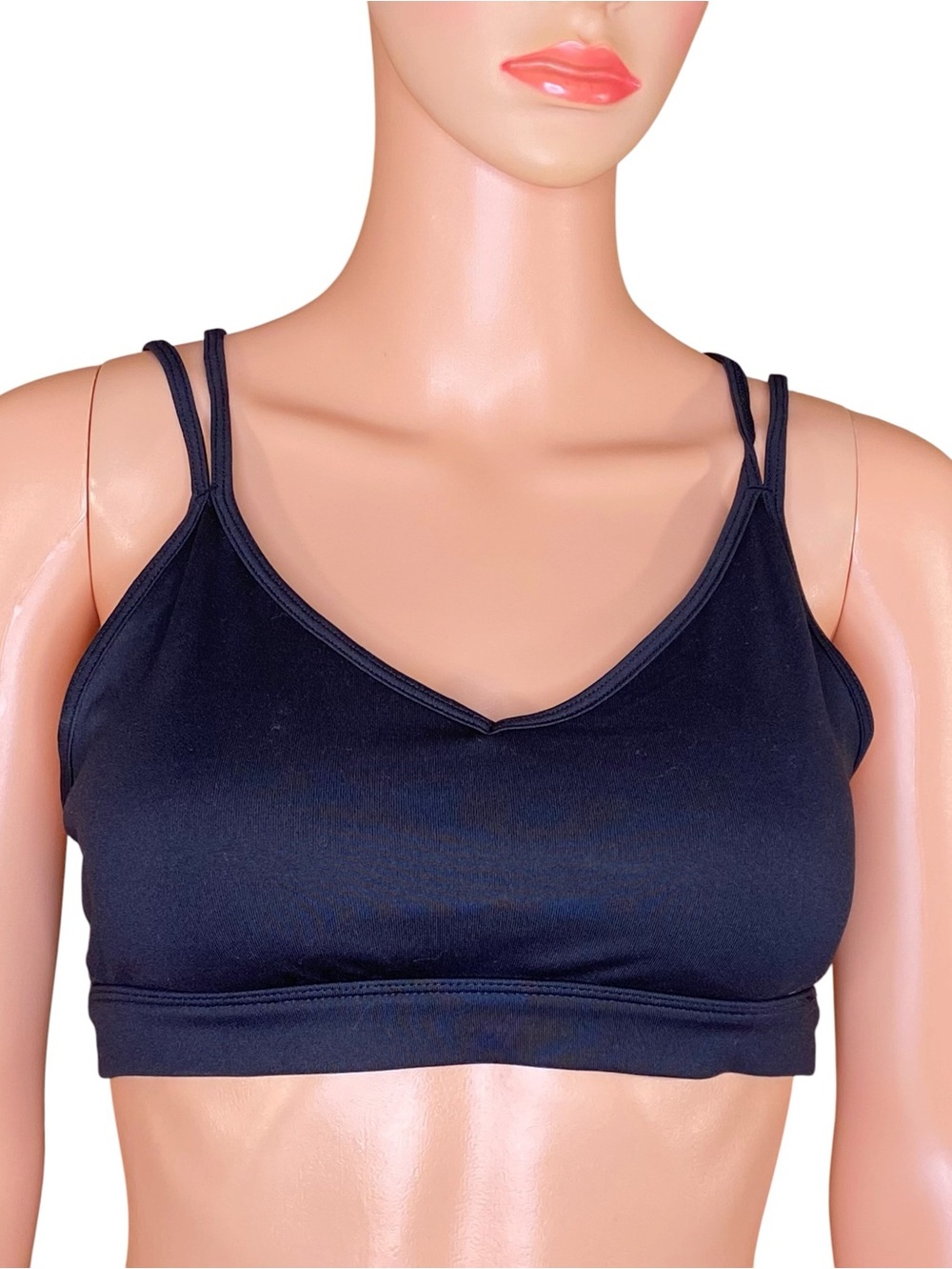 Old Navy Black Sports Bra Active Wear Gym Workout Gear Running Biking Size M